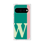 プレミアムスクエアケース［ オリジナル - initial color line - W green ］