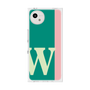 プレミアムスクエアケース［ オリジナル - initial color line - W green ］