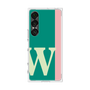 プレミアムスクエアケース［ オリジナル - initial color line - W green ］
