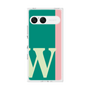 プレミアムスクエアケース［ オリジナル - initial color line - W green ］