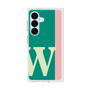 プレミアムスクエアケース［ オリジナル - initial color line - W green ］