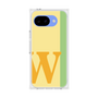プレミアムスクエアケース［ オリジナル - initial color line - W yellow ］