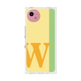 プレミアムスクエアケース［ オリジナル - initial color line - W yellow ］