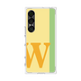 プレミアムスクエアケース［ オリジナル - initial color line - W yellow ］