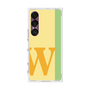 プレミアムスクエアケース［ オリジナル - initial color line - W yellow ］