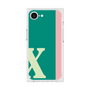 プレミアムスクエアケース［ オリジナル - initial color line - X green ］