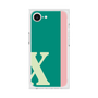 プレミアムスクエアケース［ オリジナル - initial color line - X green ］