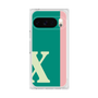 プレミアムスクエアケース［ オリジナル - initial color line - X green ］