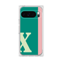プレミアムスクエアケース［ オリジナル - initial color line - X green ］