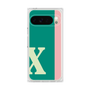 プレミアムスクエアケース［ オリジナル - initial color line - X green ］