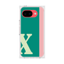 プレミアムスクエアケース［ オリジナル - initial color line - X green ］