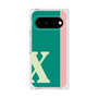 プレミアムスクエアケース［ オリジナル - initial color line - X green ］