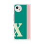 プレミアムスクエアケース［ オリジナル - initial color line - X green ］