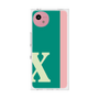 プレミアムスクエアケース［ オリジナル - initial color line - X green ］