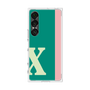 プレミアムスクエアケース［ オリジナル - initial color line - X green ］