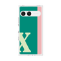 プレミアムスクエアケース［ オリジナル - initial color line - X green ］