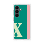 プレミアムスクエアケース［ オリジナル - initial color line - X green ］