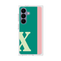 プレミアムスクエアケース［ オリジナル - initial color line - X green ］