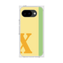プレミアムスクエアケース［ オリジナル - initial color line - X yellow ］