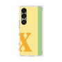 プレミアムスクエアケース［ オリジナル - initial color line - X yellow ］