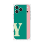 プレミアムスクエアケース［ オリジナル - initial color line - Y green ］