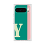 プレミアムスクエアケース［ オリジナル - initial color line - Y green ］