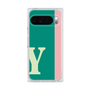 プレミアムスクエアケース［ オリジナル - initial color line - Y green ］
