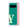 プレミアムスクエアケース［ オリジナル - initial color line - Y green ］