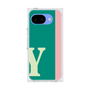 プレミアムスクエアケース［ オリジナル - initial color line - Y green ］