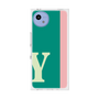 プレミアムスクエアケース［ オリジナル - initial color line - Y green ］