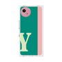 プレミアムスクエアケース［ オリジナル - initial color line - Y green ］
