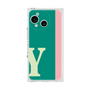 プレミアムスクエアケース［ オリジナル - initial color line - Y green ］