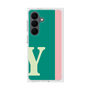 プレミアムスクエアケース［ オリジナル - initial color line - Y green ］