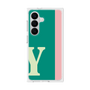プレミアムスクエアケース［ オリジナル - initial color line - Y green ］