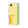 プレミアムスクエアケース［ オリジナル - initial color line - Y yellow ］