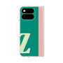プレミアムスクエアケース［ オリジナル - initial color line - Z green ］
