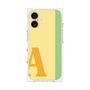 プレミアムスクエアケース［ オリジナル - initial color line - A yellow ］