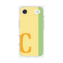 プレミアムスクエアケース［ オリジナル - initial color line - C yellow ］