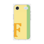 プレミアムスクエアケース［ オリジナル - initial color line - F yellow ］