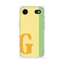 プレミアムスクエアケース［ オリジナル - initial color line - G yellow ］