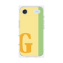 プレミアムスクエアケース［ オリジナル - initial color line - G yellow ］