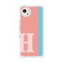 プレミアムスクエアケース［ オリジナル - initial color line - H pink ］