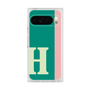 プレミアムスクエアケース［ オリジナル - initial color line - H green ］
