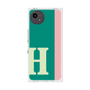 プレミアムスクエアケース［ オリジナル - initial color line - H green ］