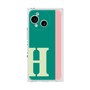 プレミアムスクエアケース［ オリジナル - initial color line - H green ］