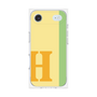 プレミアムスクエアケース［ オリジナル - initial color line - H yellow ］