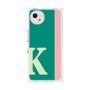 プレミアムスクエアケース［ オリジナル - initial color line - K green ］