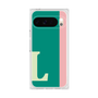 プレミアムスクエアケース［ オリジナル - initial color line - L green ］