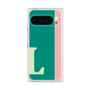 プレミアムスクエアケース［ オリジナル - initial color line - L green ］