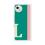 プレミアムスクエアケース［ オリジナル - initial color line - L green ］